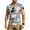 Dark Gray, variant on Men Tactical Short Sleeve T Shirt Loose Fit Round Neck Camouflage Print Velcro Patch Breathable Quick Dry Outdoor Top