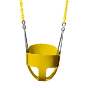 Swing-N-Slide Full Bucket Toddler Swing with Coated Chains, Pink