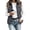 Dark Gray, variant on Women's Puffer Vest Lightweight Quilted Sleeveless Jacket Zip Up Stand Collar Winter Outwears (Brown S)