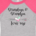 thumbnail image 4 of Inktastic Grandma and Grandpa Love Me Heart Grandchild Boys or Girls Baby Bodysuit, 4 of 5