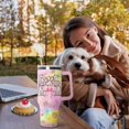 thumbnail image 2 of 40 oz Dog Themed Tumbler with Handle and Straw Lid Gifts for Dog Lovers Double Insulated Cup Travel Coffee Mug, 2 of 6