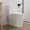 White, variant on 1.1/1.28 GPF Elongated One-Piece Toilet 12" Rough-in Dual Flush Toilet with 17.13" ADA Comfort Seat Height in Black Ceramic, CUPC Certified, WaterSense Cetified, Soft Close Seat