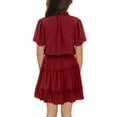 thumbnail image 3 of KISSMODA Girls Casual Maxi Floral Dress Long Sleeve Holiday Sundress Dresses for 5-13 Years, 3 of 7