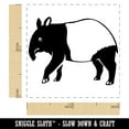 thumbnail image 2 of Simple Malayan Asian Tapir Self-Inking Rubber Stamp Ink Stamper - Black Ink - Small 1 Inch, 2 of 7