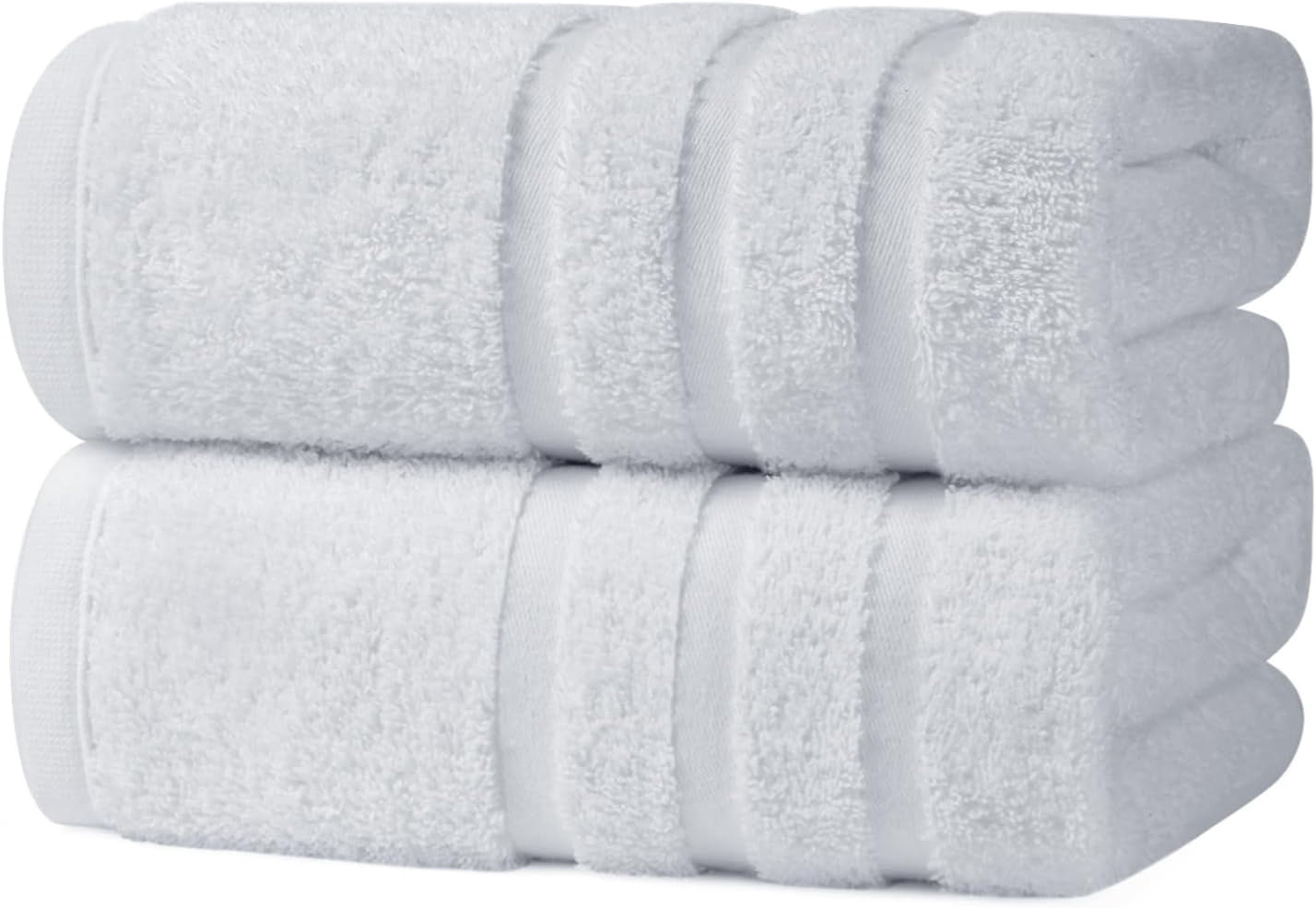 Bath Towels 4 Pack, 30 x 60 Inches, Large 100% Cotton Towels, Soft, Absorbent, Comfortable for Home, Spa, and Gym, (Blue)