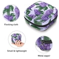 thumbnail image 3 of Sanitary Napkin Storage Bag, Seamless Purple Blooming Lilacs Flowers Pattern Portable Menstrual Pad Bag for Teen Girls Store Panty Liners Tampons Sanitary Pads for Women Ladies, 3 of 6