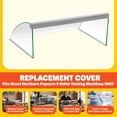 thumbnail image 2 of Hotdog Roller Cover - Tempered Glass Sneeze Guard for 9-Roller Hot Dog Machine - Shield for Countertop Electric Grill by Great Northern Popcorn, 2 of 7