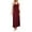 B234 Wine womens summer dresses clearance under $5, variant on Cagogo Women's Elegant V-Neck Spaghetti Straps Maxi Dress Plus Size Twist Front Sleeveless Evening Club Wedding Guest Formal Long Dress