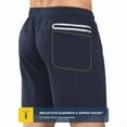 thumbnail image 3 of NORTHYARD Men's 5" Athletic Shorts Running Workout Quick Dry Gym Short Navy 2XL, 3 of 8