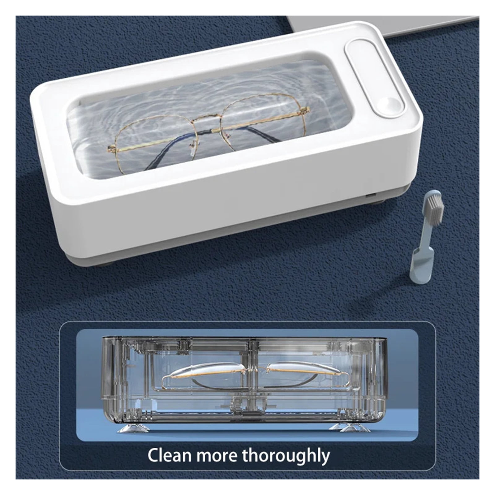 Household Portable Eyewear Cleaner, Ultrasonic Cleaner, Jewelry Cleaner, Usb Rechargeable Eyeweah