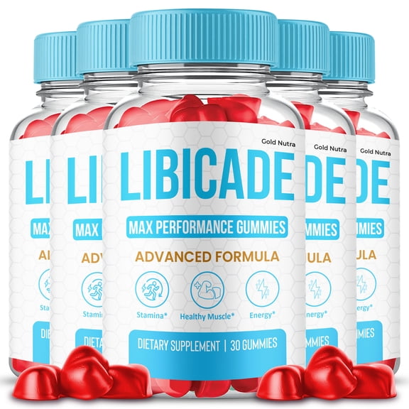 Libicade Gummies, Advanced Formula, Libi cade Supplement All Natural Formula, Maximum Strength (5 Pack)