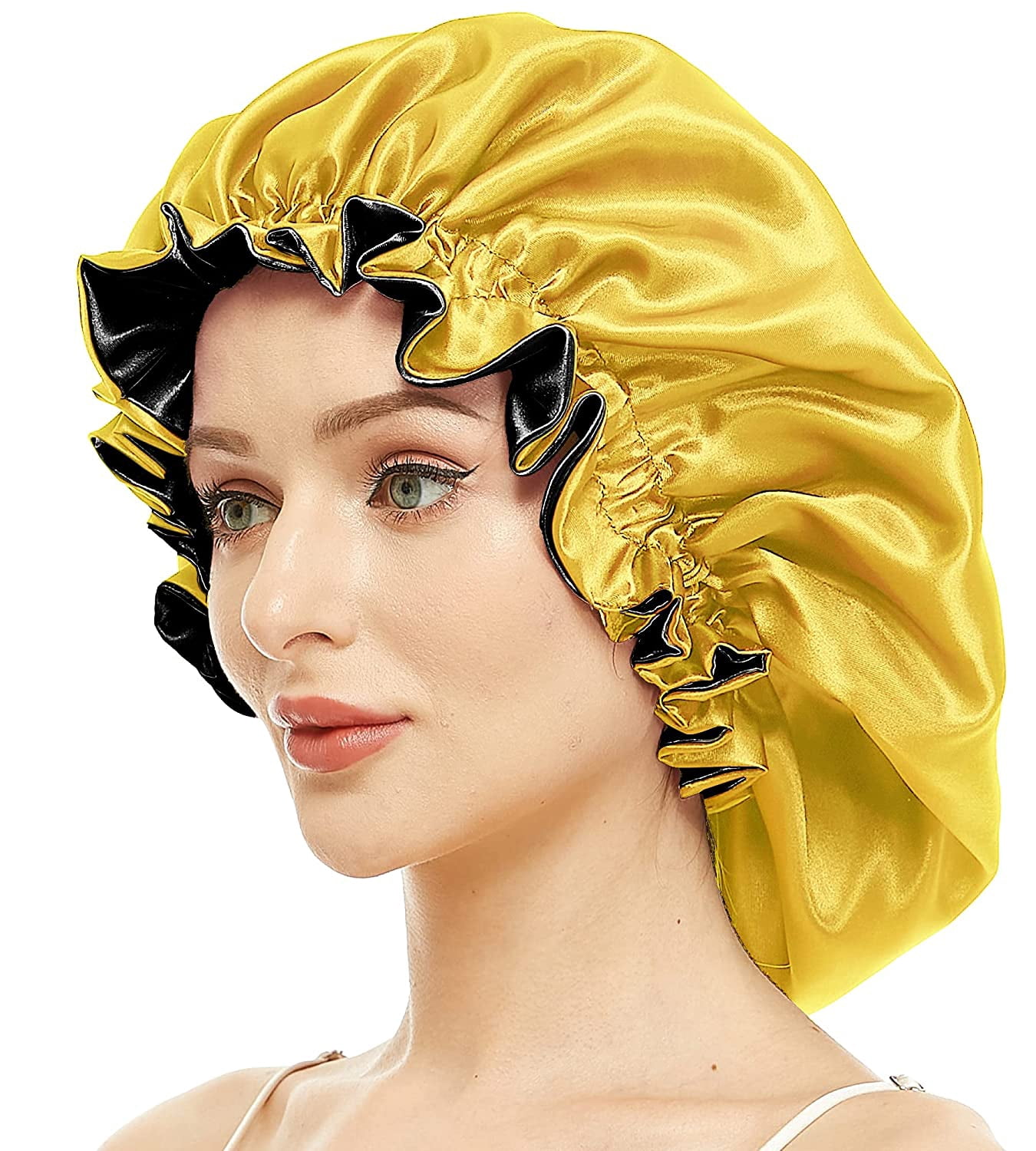 Silk Bonnet for Women, Curly Natural 