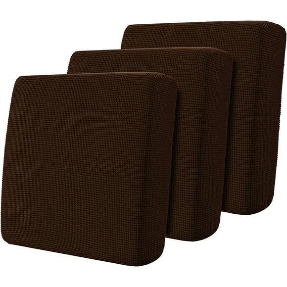 Hokway Stretch Couch Cushion Slipcovers Reversible Cushion Replacement Slipcovers Sofa Cushion Covers(Chocolate 3)