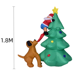 thumbnail image 1 of Juego de globos inflables para Navidad, diseño de perro, Papá Noel, árbol trepador, jardín, decoraciones navideñas, fiesta, 1,5 m, 1,8 m, 1 of 5