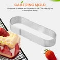 thumbnail image 3 of 10 Pack Oval Tart Ring Perforated Baking Ring Pastry Ring Stainless Steel Cake Tart Mold Rings Baking Tart Ring, 3 of 8