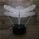 thumbnail image 2 of Lámpara de mesa con luz nocturna Dragonfly 3D LED para dormitorio infantil, 2 of 2