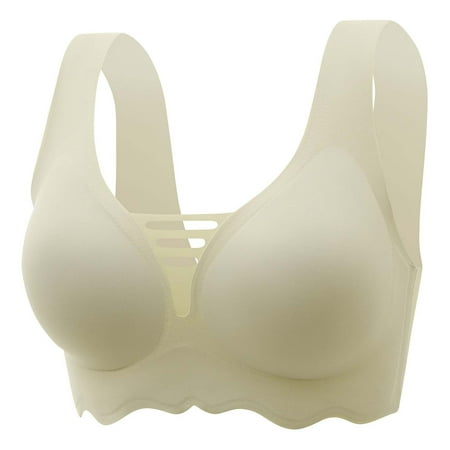 T Shirt Bras for Women No Underwire Padded Bra Feature V-Neck Balconette Bra Style W-1315 Hook and Eye Closure Bralettes Green XL