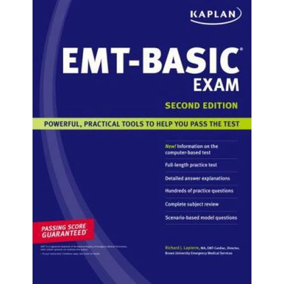Pre-Owned Kaplan EMT-Basic Exam (Paperback) 1419550950 9781419550959