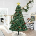 thumbnail image 2 of 7.5FT Christmas Tree, Artificial Christmas Tree with 1400 Branch Tips, Christmas Pine Tree with Metal Stand, Decor for Party Wedding Office Home Bedroom, K1005, 2 of 7