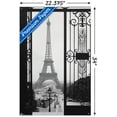 thumbnail image 3 of The Eiffel Tower - Gate View Wall Poster with Push Pins, 22.375" x 34", 3 of 3