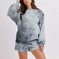 thumbnail image 2 of successthop 2 Piece Matching Lounge Sets for Women Long Sleeve Crewneck Sweatshirt and Shorts Polka Dot Outfits, 2 of 6