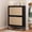 Black, variant on Modern 2-Drawer Shoe Storage Cabinet, Linen Panel Hidden Stand MDF White