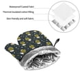 thumbnail image 6 of Pofeuu Ballerina Frogs Print Oven Mitts and Pot Holders 4 pcs Set,High Heat Resistant 500 Degree Extra Thicken Long Kitchen Cotton Oven Glove for Cooking, 6 of 6