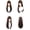 Brown, variant on 26-Inch Coral Pink Synthetic Straight Hair Wig - Effortless Everyday Elegance