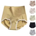 thumbnail image 1 of Sentmoon Panties Plus Size Stretchy Seamless Underwear No Pinching Hip Lift Postpartum High Waisted Bikini Breathable and Comfortable for Beach and Pool Beige, 1 of 3