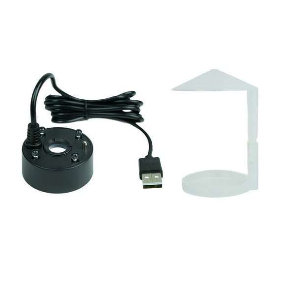 Outdoor Fog Machine, Garden Mist Maker with LED Light, USB Powered Water Fogger for Patio, Yard, Halloween Decoration, Creates Spooky Atmosphere for Parties and Home Decor