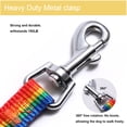 thumbnail image 2 of Siumouhoi 6 FT Cachorro/perro Leashes, Correa de Estilo Tradicional Fuerte con Gancho de Collar Fácil de Usar, Correa para Perro Ideal para Perro Pequeño y Mediano y Grande (5/8 in x 6 FT, Rainbow), 2 of 4