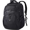 thumbnail image 1 of Mochila KROSER TSA Friendly Travel para portátil de 18,4 pulgadas, color negro, 1 of 6
