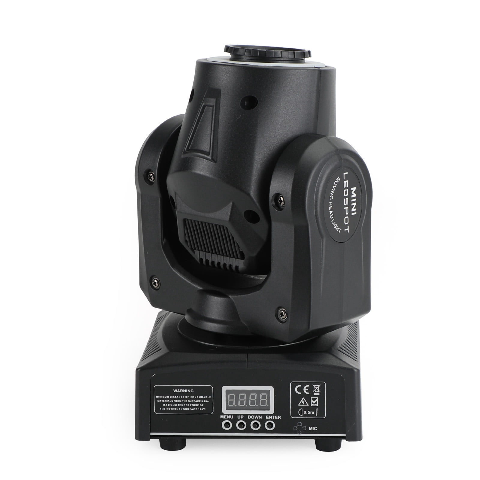 VIPQV  100W LED Stage Lighting with DMX512, Sound Control, 15 Colors and 8 Gobos, Moving Head DJ Lights for Party Bar Wedding, 1 Pack