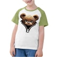 thumbnail image 3 of RXIRUCGD 2025 Vêtements d'Été pour Enfants Tout-Petits Garçons Filles Mode Mignon Col Rond Imprimé Manches Courtes Haut, 3 of 7