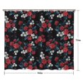 thumbnail image 5 of Pioneer Flower Floral Print Pattern Shower Curtain 84"x72" ,Bathroom Decorative Shower Curtains Set with 12 Hooks,Modern Waterproof Washable Shower Curtain, 5 of 6