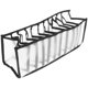 thumbnail image 1 of Estuche para guardar ropa interior, calcetines, bandeja para guardar varias rejillas, organizador de sujetadores, 1 of 7