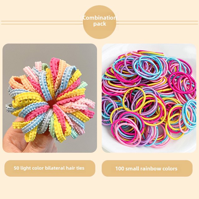 Banda de goma para niños, banda para el cabello para bebés, banda para el cabello, accesorios para el cabello, cuerda para el cabello para niñas, banda para el cabello de alta elasticidad que no daña