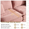 thumbnail image 3 of Dinosisco 84"L Deep Seat Sofa, Corduroy Upholstered Sleeper Couch for Living Room, Pink, 3 of 8