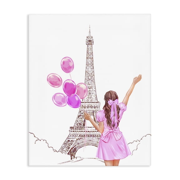 Stupell Industries Art Deco Chic Paris Celebration Canvas Art, 16 x 20, by Ziwei Li
