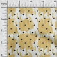 thumbnail image 2 of oneOone Georgette Viscose White & Yellow Fabric Polka Fabric For Sewing Printed Craft Fabric By The Yard 42 Inch Wide, 2 of 6