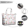 thumbnail image 2 of Colorful Donut Cy Print Weekender Bag Multipurpose Travel Tote Lightweight with Adjustable Strap Featuring Sweet Donut Dessert Designs, 2 of 5