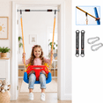 thumbnail image 3 of JBeeCtrl 3-in-1 Toddler Swing Seat with Hanging Strap and Hooks for Outside Baby Swing Sets for Indoor/Outdoor Playset（Blue）, 3 of 7