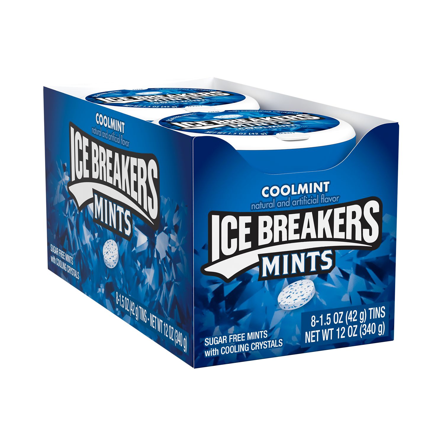ICE BREAKERS Coolmint Flavored Sugar Free Breath Mints, Bulk Mint Candy