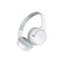 Belkin SoundForm Mini - Wireless Bluetooth Headphones for Kids with 30H Battery Life, 85dB Safe Volume Limit, Built-in Microphone - Kids On-Ear Earphones for iPhone, iPad, Fire Tablet & More - White