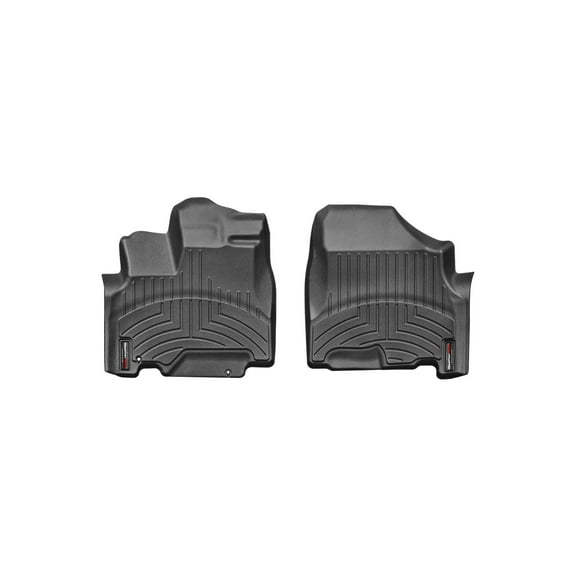 WeatherTech Custom Fit FloorLiners compatible with 2005-2010 Honda Odyssey - 1st Row (Driver & Passenger), Black