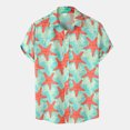 thumbnail image 1 of toraway Chemises pour Hommes Manches Longues Vert Été Mode Décontractée Imprimé Plage Manches Courtes Col Rabattu m, 1 of 3