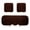 Brown, variant on Faux Rabbit Furs Seat Cushion Cover Winter Warm Plush Car Seat Covers Universal Fit
