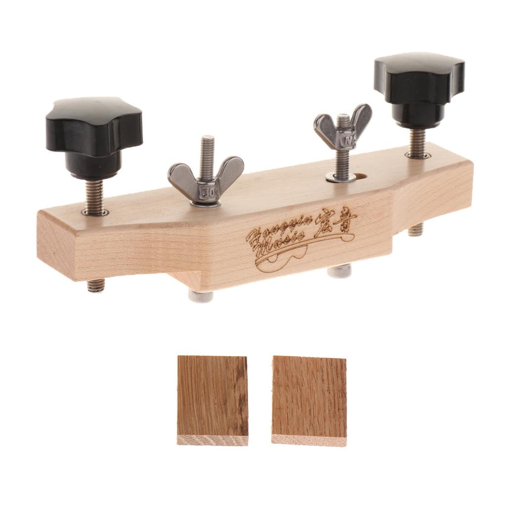 LeeQinersw Maple Wood Guitar Bridge Clamp Set for Acoustic Guitars Repair Maintenance Tool