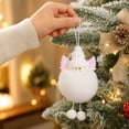thumbnail image 6 of Boovnll Christmas Ornaments 6 Pcs, Plush Christmas Tree Decorations with Knit Hat and Winged Doll Pendants, Xmas Hanging Ornaments for Home Holiday Decor, 6 of 7
