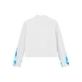thumbnail image 4 of JanJean Kids Girls Athletic Sport Jacket Long Sleeve Zipper Figure Ice Skating Training Coat Top White 10, 4 of 7